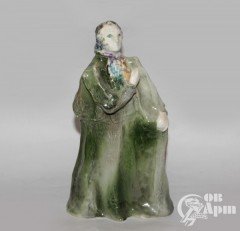 Скульптура "А.С. Пушкин", фаянс, Артамонова